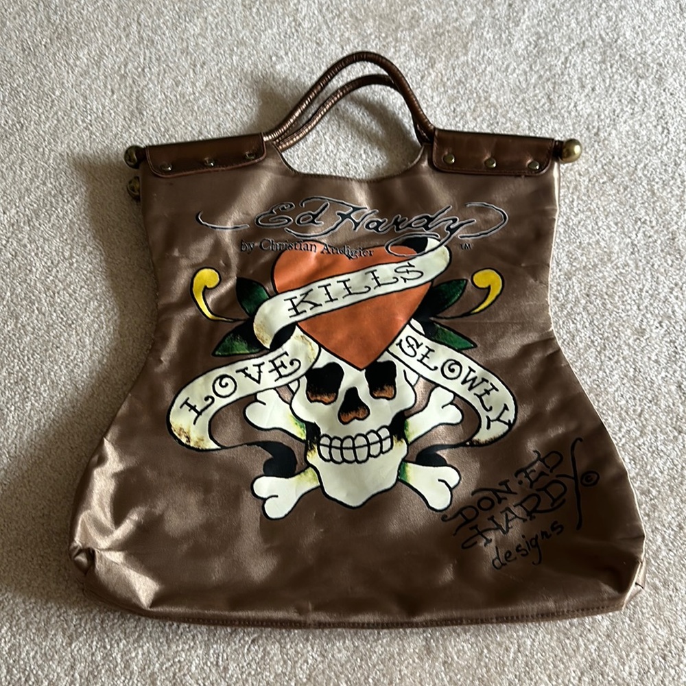 Ed Hardy brown bag